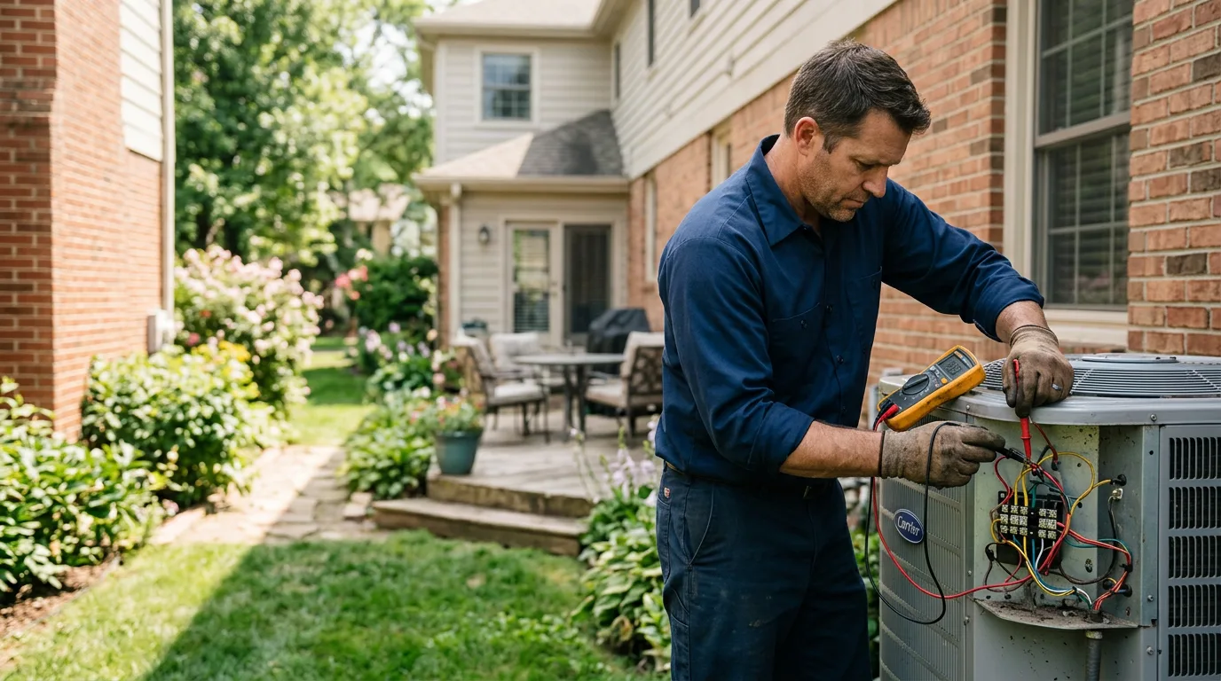HVAC technician working near Americus, KS